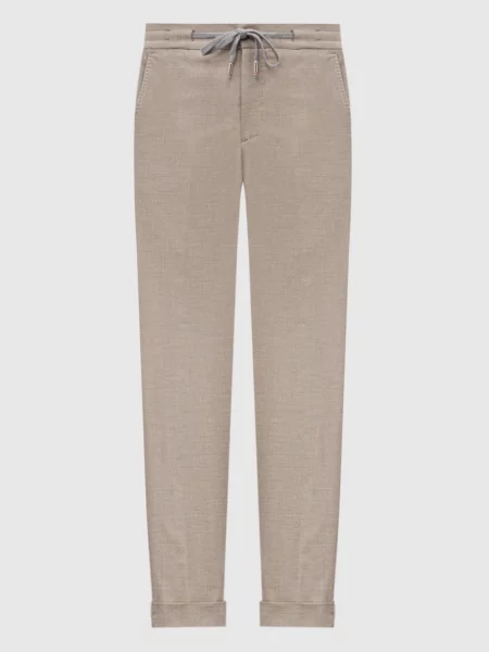 Штани з кашеміру та шовку Marco Pescarolo бежеві