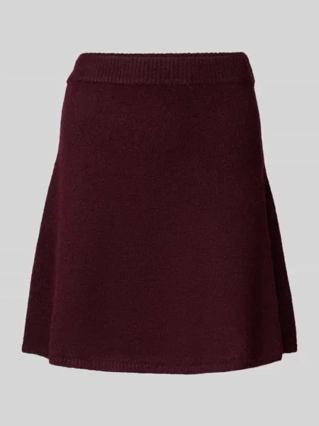 Spódnica mini z dodatkiem wełny model ‘Gisa’ Neo Noir bordowa