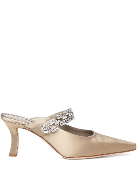 Pantofi cu toc Manolo Blahnik de cristal