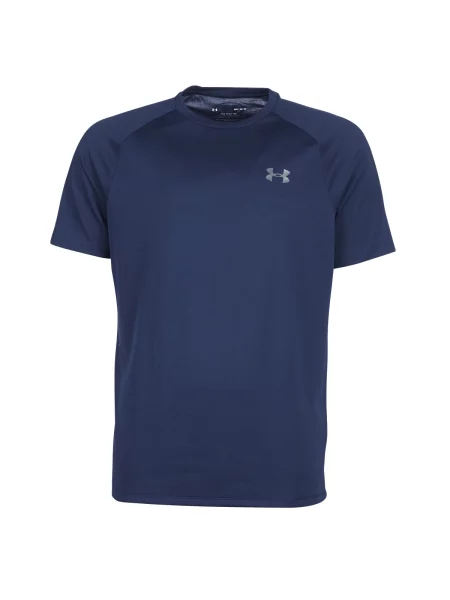 Póló Under Armour Tech SS Tee Academy/ Graphite M kék