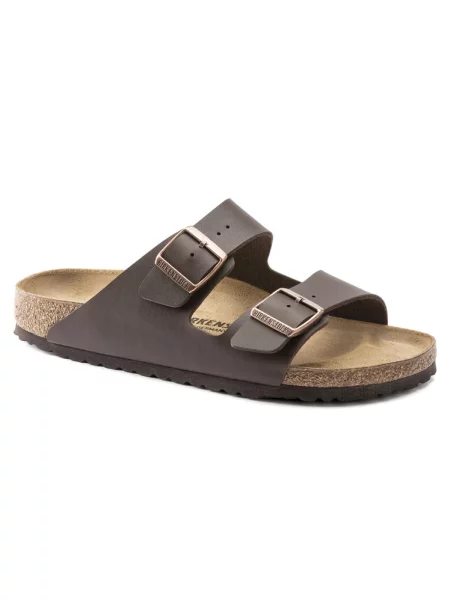 Klapki Birkenstock brązowe
