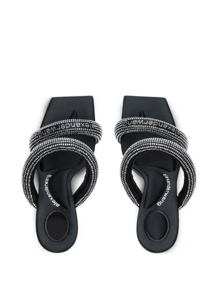 Sandale Alexander Wang de cristal negru
