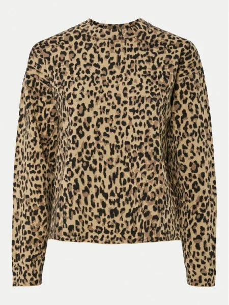 Pieces Пуловер Seo кафяв