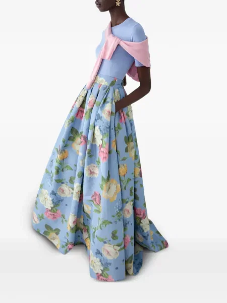 Top Carolina Herrera albastru