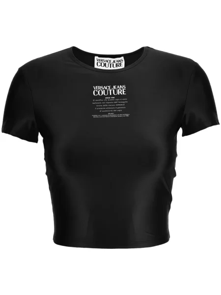 Tricou Versace Jeans Couture cu imagine negru