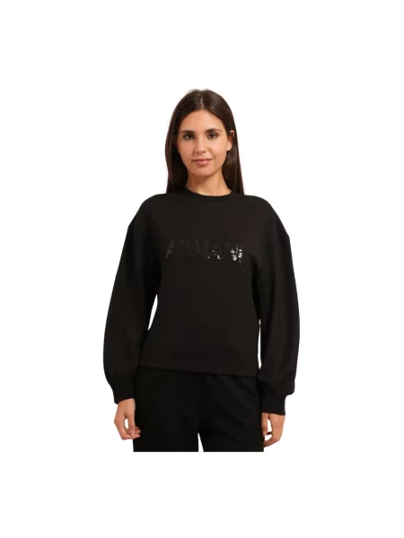 Bluza Armani Exchange ze stretchu czarna