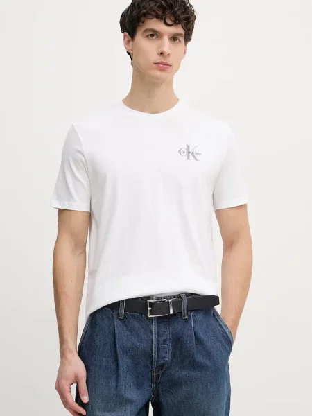 Calvin Klein Jeans T-shirt Ανδρικό λευκό