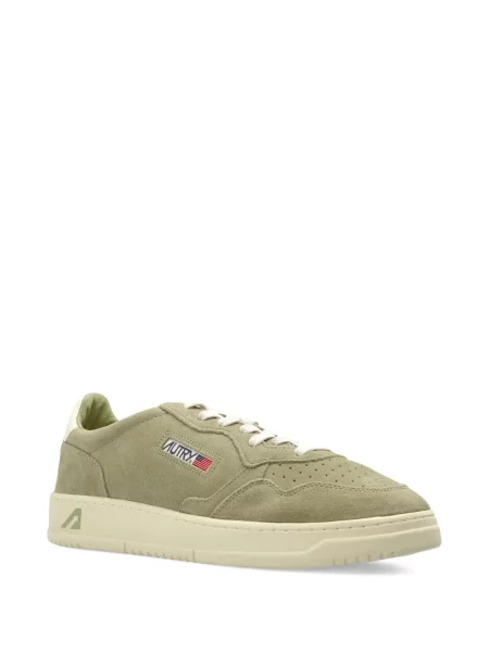 Sneakerși Autry din piele de căprioară verde