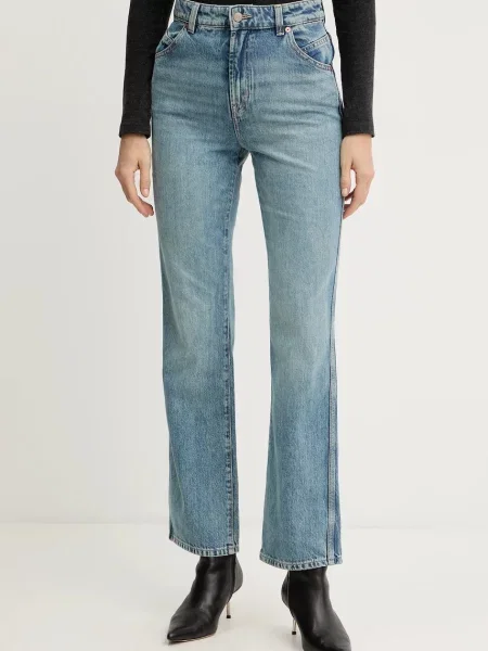 BOSS Orange jeans high waist albastru