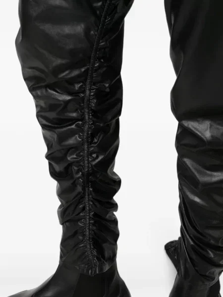 Δερμάτινο παντελόνι Tessitura Body Couture μαύρο