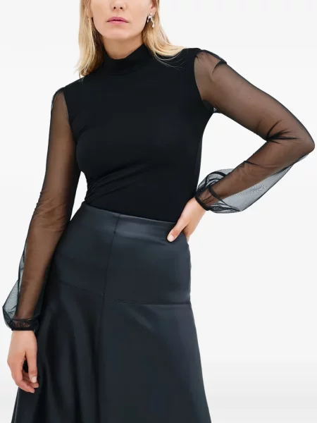 Top Marcella lung negru
