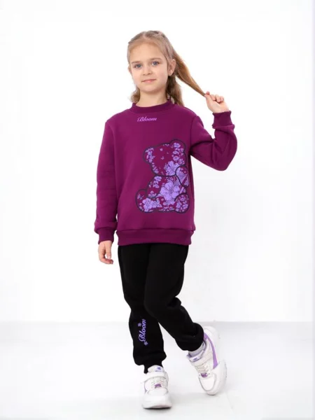 Дитячий Спортивний костюм Носи своє фуксія бавовна/поліестер