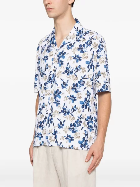 Cămașă Orion cu model floral cu imagine alb