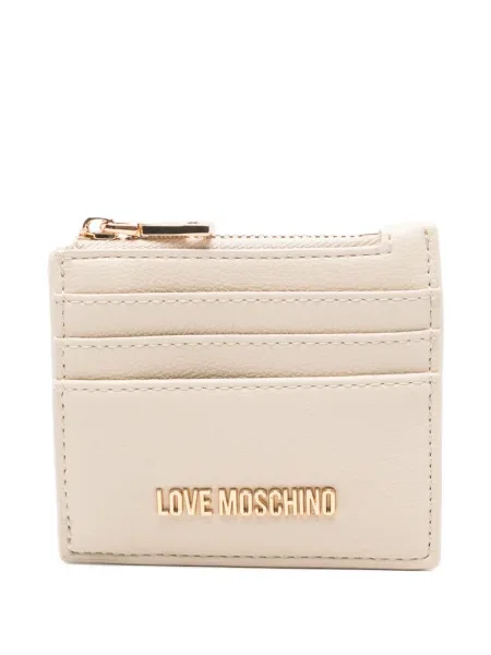 Portofel Love Moschino cu motiv cu inimi
