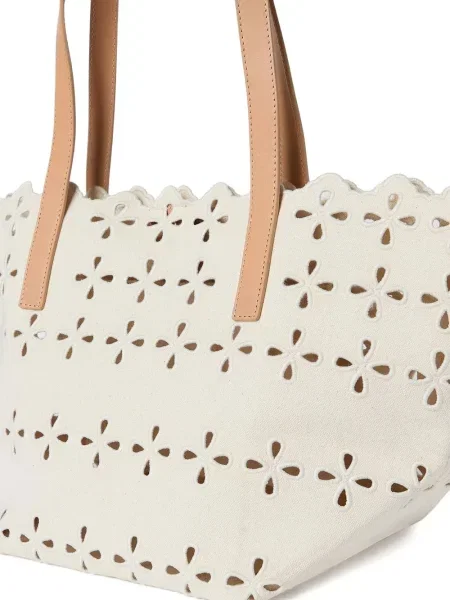 Geantă Loeffler Randall cu model floral alb