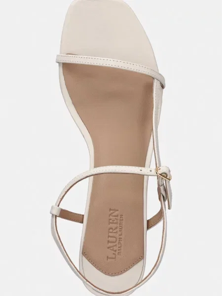 Кожаные босоножки Lauren Ralph Lauren на низком каблуке