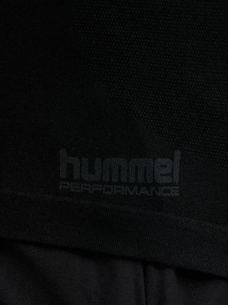 Спортивний лонгслів Hummel однотонний чорний