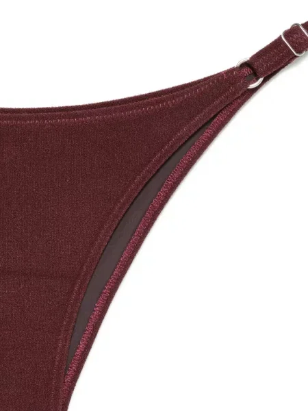 Bikini The Attico cu gât halter roșu