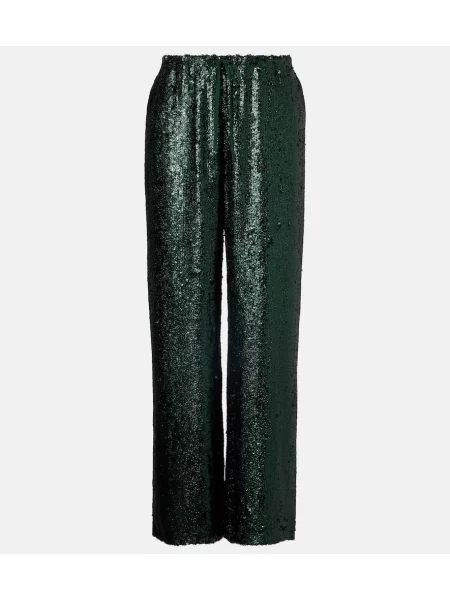 Pantaloni Dries Van Noten verde