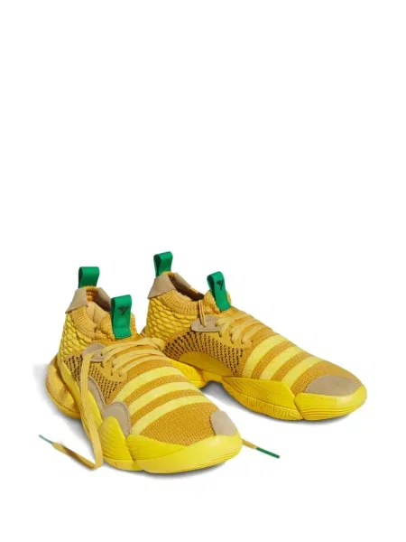 Prugaste trčanje tenisice Adidas Cloudfoam s kristalima crvena