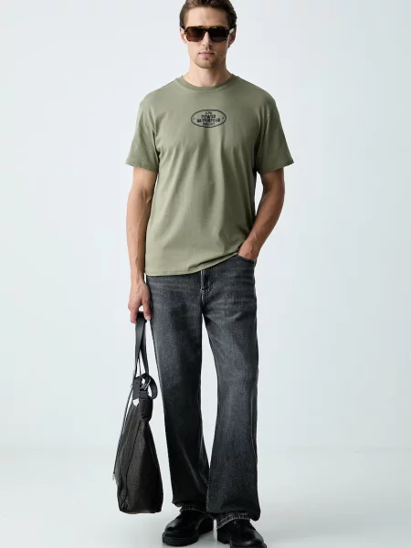 Alpha Industries tričko pánske Noseart Backprint zelená