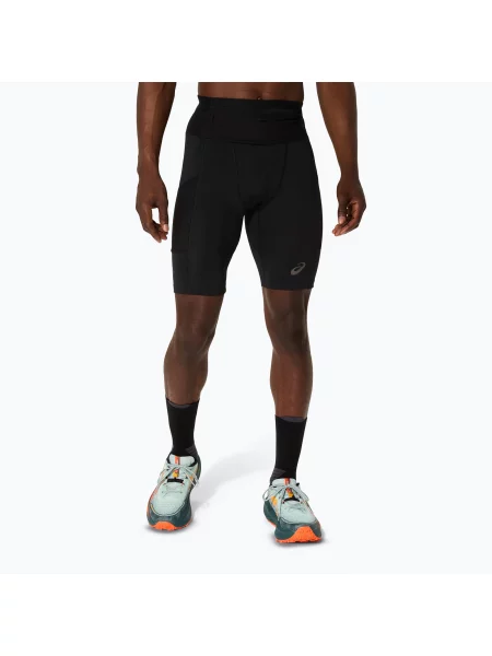 Мъжки къси панталони за бягане ASICS Fujitrail Elite Sprinter performance black черно