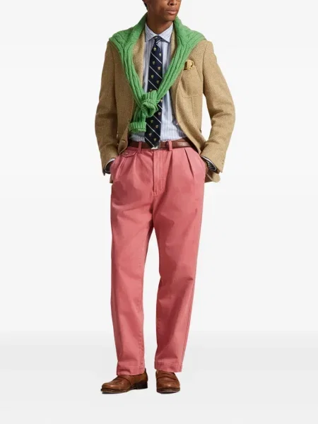 Ριγέ δερμάτινος κάλτσες Polo Ralph Lauren με κορδόνι μαύρο