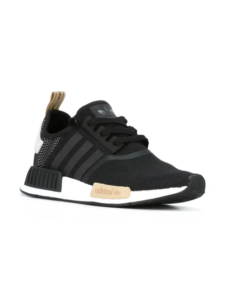Sneakerși Adidas Primeknit cu șireturi din dantelă negru