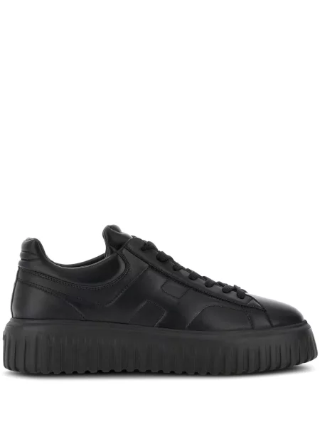 Sneakerși Hogan din piele cu dungi negru
