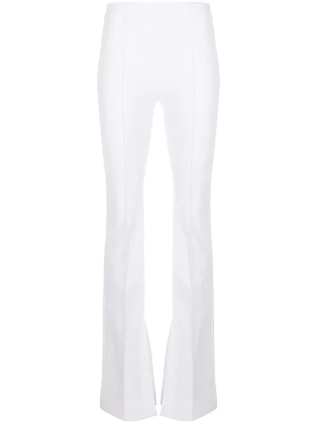 Pantaloni Adam Lippes evazate alb