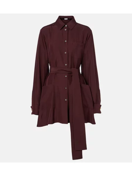 Bluză Loewe de mătase bordo