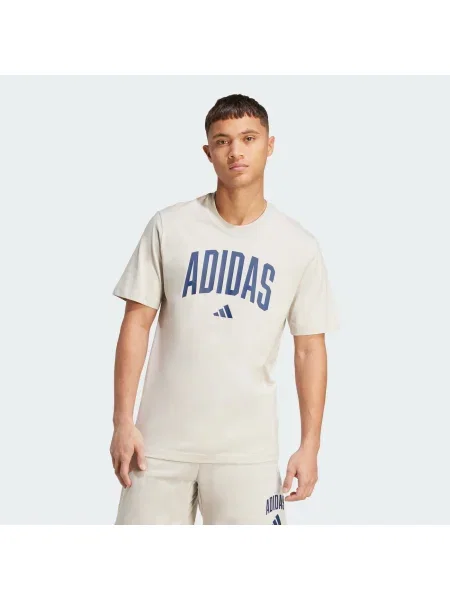 ADIDAS SPORTSWEAR Tehnička sportska majica Collegiate Lineage svijetlobež / morsko plava
