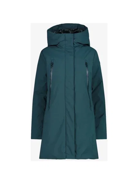 Kurtka z kapturem CMP Hooded Coat niebieski aqua zielona