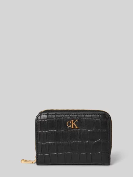 Calvin Klein portfel skórzany czarny