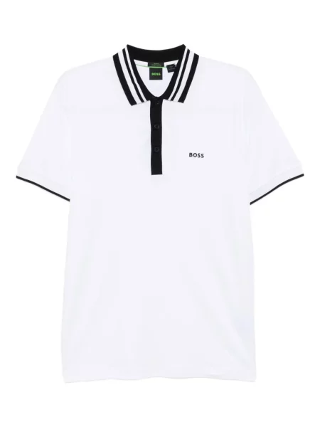 Kołnierzykowy polo Boss białe
