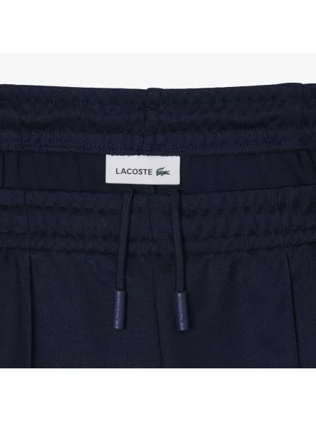 Lacoste Rozkloszowane Spodnie Dresowe Z Plisami niebieskie