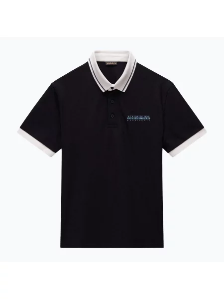 Koszulka polo Napapijri E-Zeri black beauty czarne
