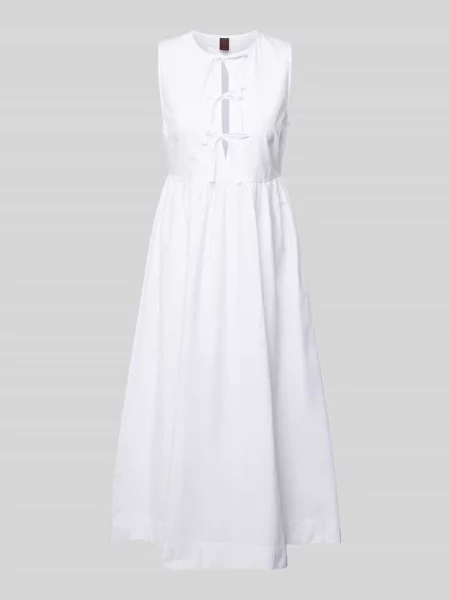 Sukienka midi z efektem stopniowania Stefanel biała