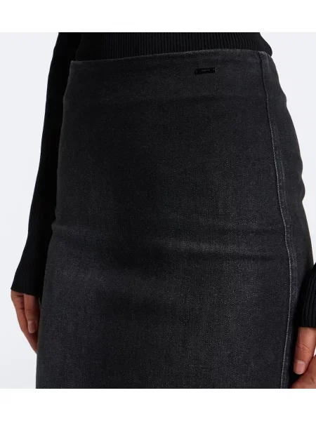 Fustă din denim Gucci negru