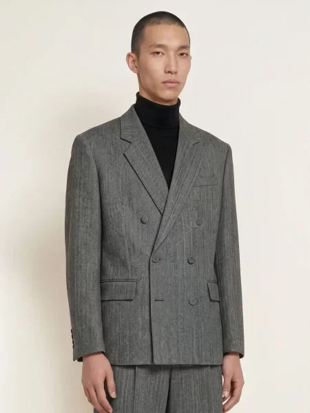 Hugo Oblekové Sako Karlo Modern Fit dark grey šedé
