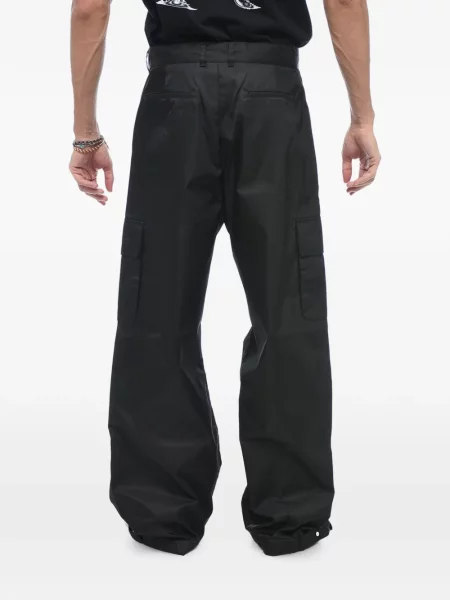 Pantaloni cargo Off-white cu autograf alb