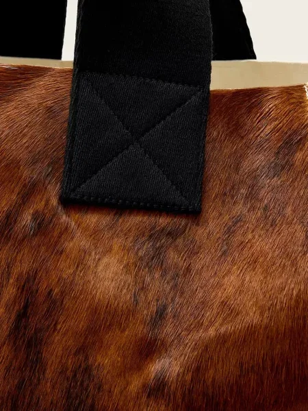 Кожаная сумка шоппер Allsaints