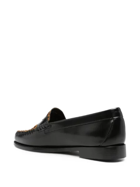 Pantofi loafer G.h.bass cu imagine cu model leopard negru