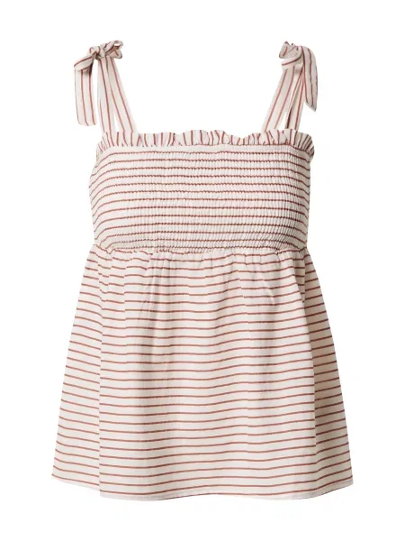 VERO MODA Top ELI / roz pitaya alb