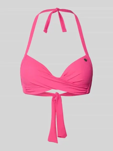 Top bikini z wiązaniem model ‘EYRO’ Banana Moon różowy