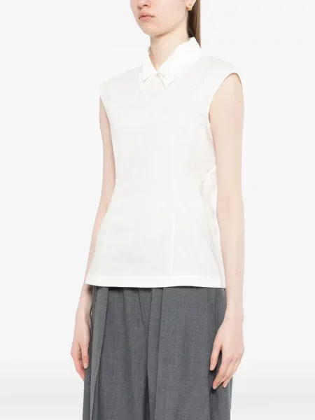 Φλοράλ μπλούζα Ao Yes με κέντημα λευκό