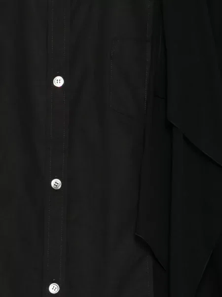 Cămașă Undercover drapată negru