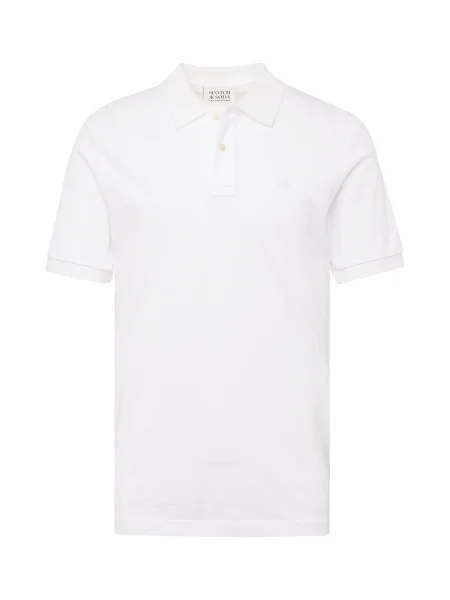 Scotch & Soda Tricou polo alb