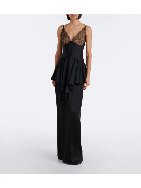 Rochie Stella Mccartney din satin negru
