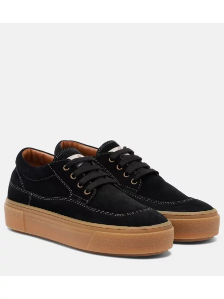 Sneakerși Hogan din piele de căprioară negru